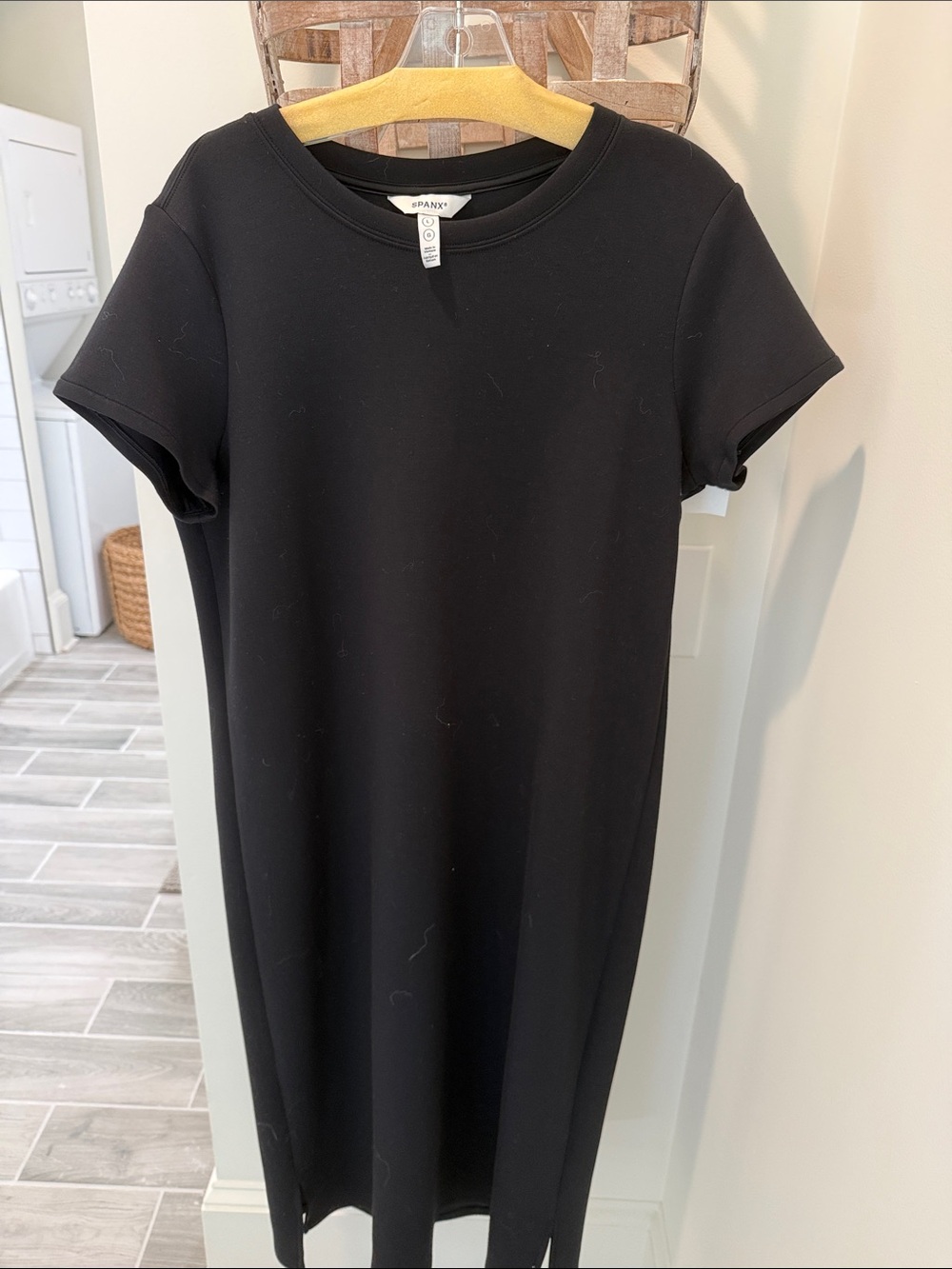 SPANX Black Short Sleeve Maxi Dress